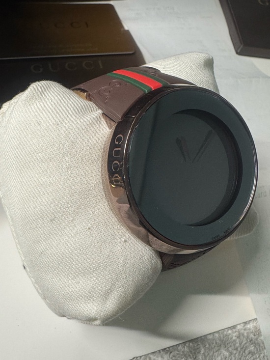 Gucci Other - #145 Gucci Brown Watch with Green and Red Stripe
